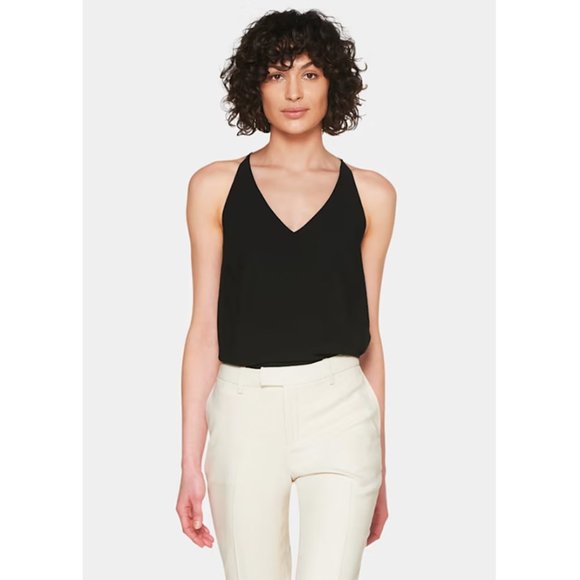 Suistudio Tops - NWT Suistudio Rickie Camisole Tank Top 100% Silk V-Neck Sleeveless Solid Black 0